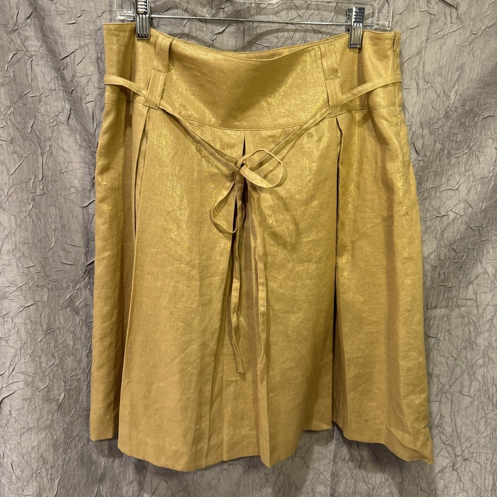 Susan Bristol Skirt Gold Box Pleated Skirt Sz Petite‎ 12P